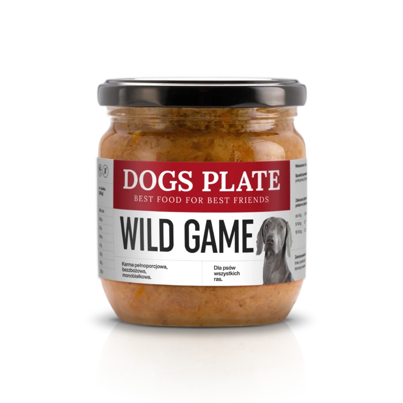 Dogs Plate – Wild Game 360g – Gotowana karma dla psa – Jeleń